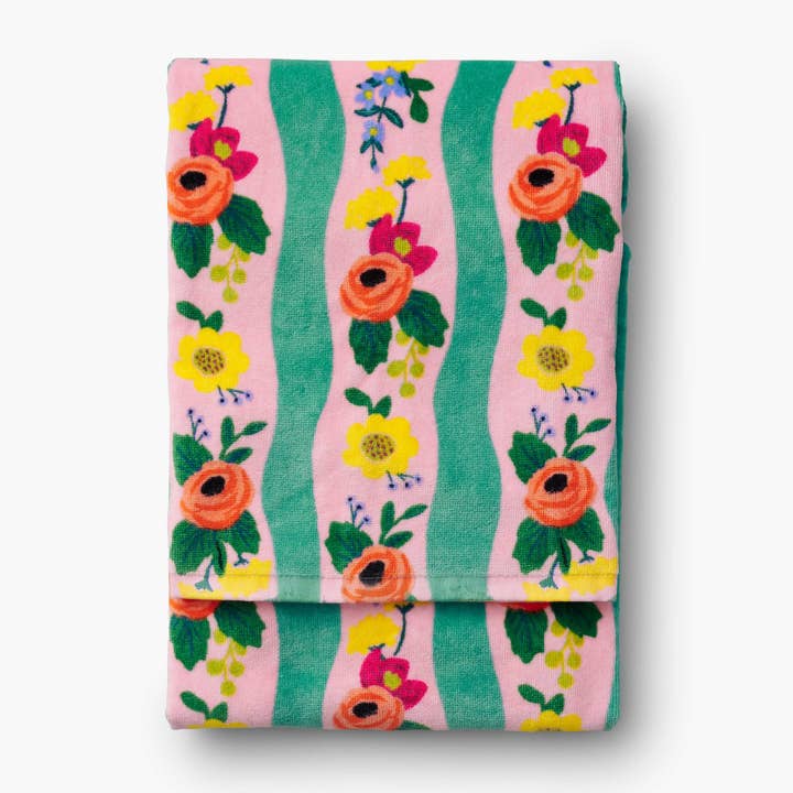 Rifle Paper Co. - Wholesale Beach Towel - Climbing Roses Beach Towel