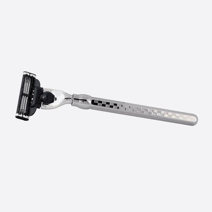 Plisson 1808 - Wholesale Razor – Men's - Mach3 solid hexagonal razor with palladium finish