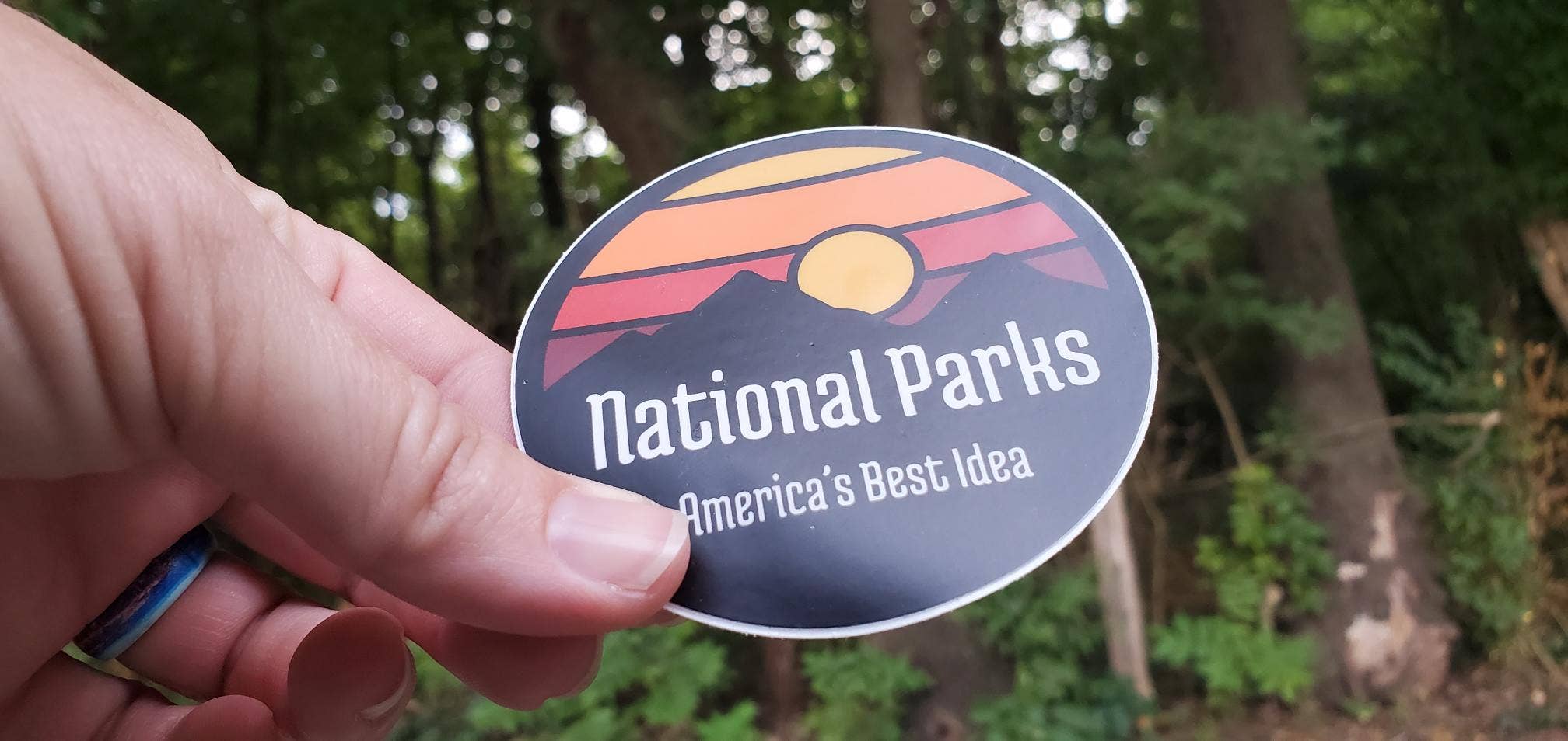 National Parks and Beyond - Wholesale Sticker - National Parks, America's Best Idea Round Sticker1
