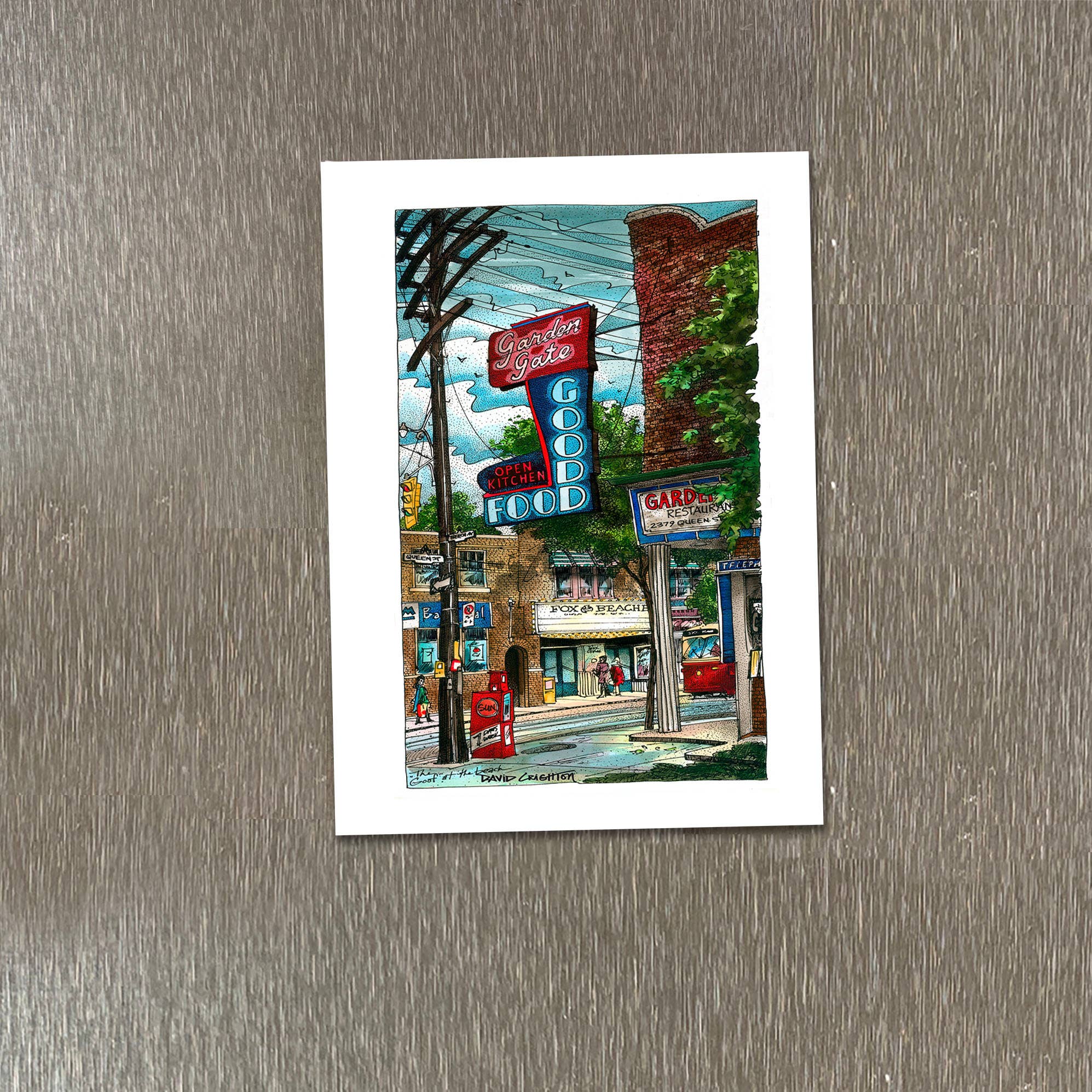 Totally Toronto Art/Sassy City Studio – Engroshandel Magnet – Goof Restaurant Køleskabsmagnet