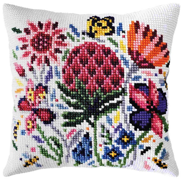 Kit Cuscino Ricamato a Punto Croce Collezione Trifoglio di Prato DArt per la vendita all'ingrosso da parte di RTO&Collection D'Art (RTO Baltic OU)