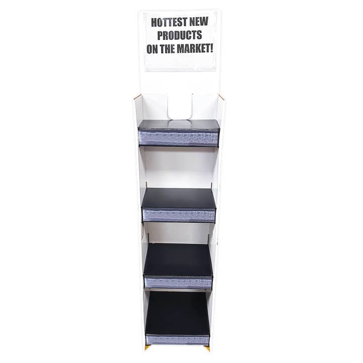 Novelty Brands - Wholesale Retailer Display Stand/Case - Corrugated Floor Display Merchandising Fixture