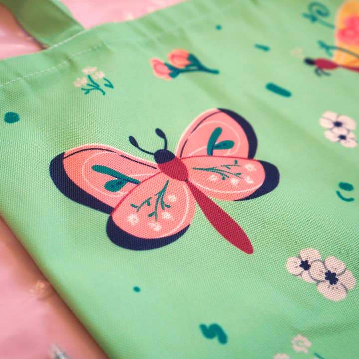 The Moonborn - Wholesale Tote Bag - Women's - Moths & Wildflowers Tote Bag6