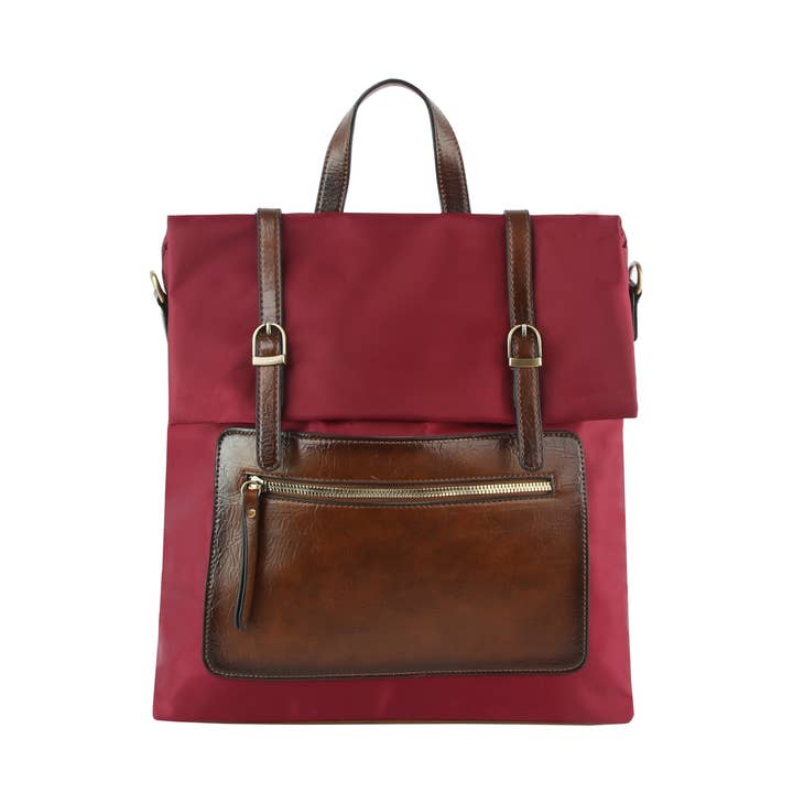 Ladies Convertible Backpack Travel Purse for wholesale by Handbag Factory Corp