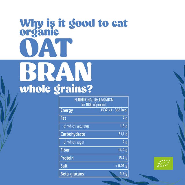 Stella Foods s.r.l. - Wholesale Oats - STELLA Organic Gluten-Free Oat Bran 250g1