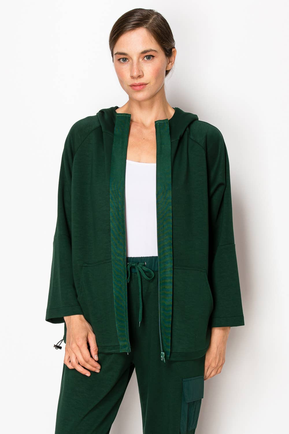 Joh Apparel - Wholesale Jacket - Women's - Kari Pointe Knit Hoodie Jacket21