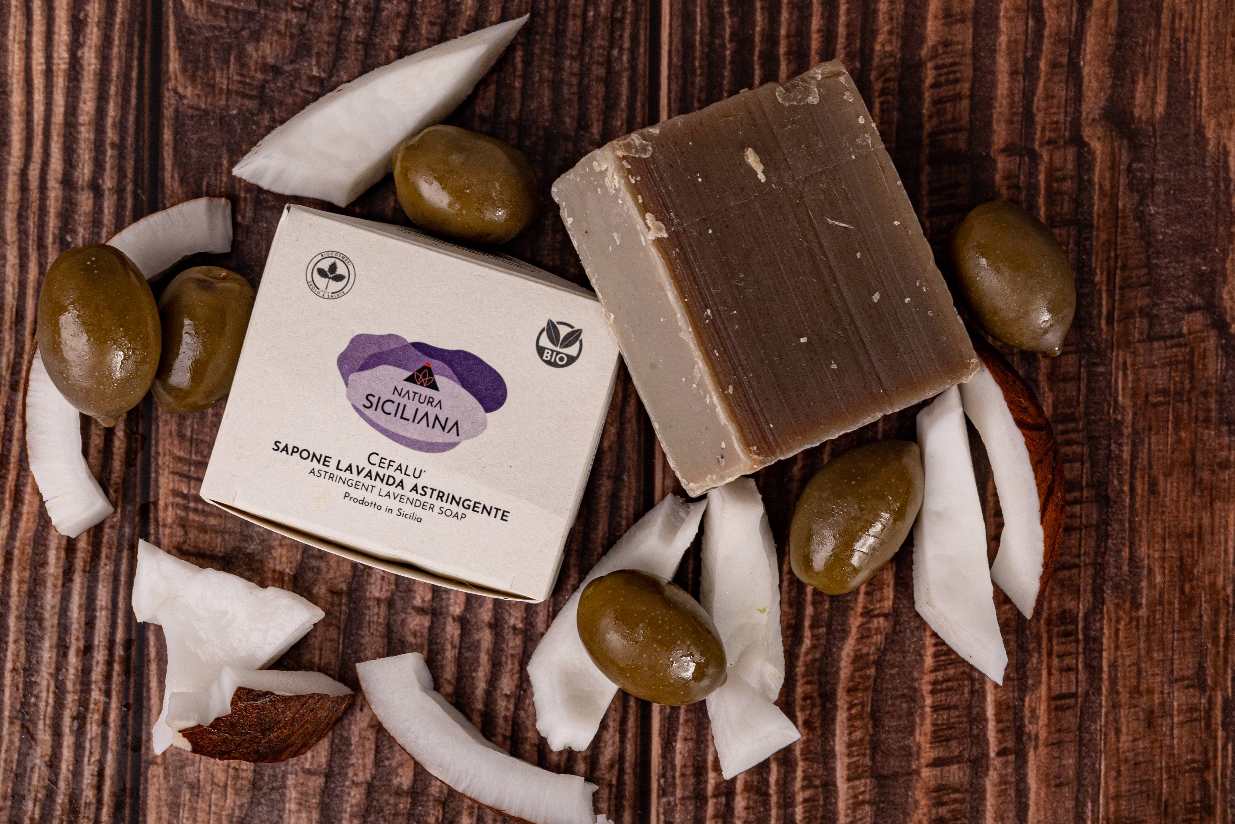 Natura Siciliana - Wholesale Bar Soap - Organic Solid Soap with Lavender Oil for oily skin3