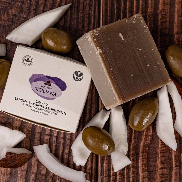 Natura Siciliana - Wholesale Bar Soap - Organic Solid Soap with Lavender Oil for oily skin3