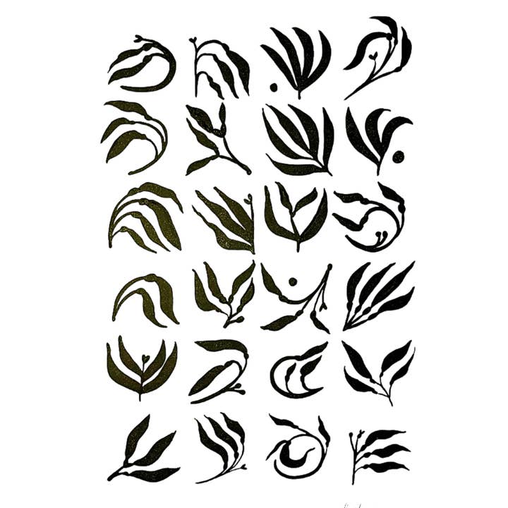 Algen-Semaphor-Kunstdruck für den Großhandel von Kristin F. Simmons Watercolors