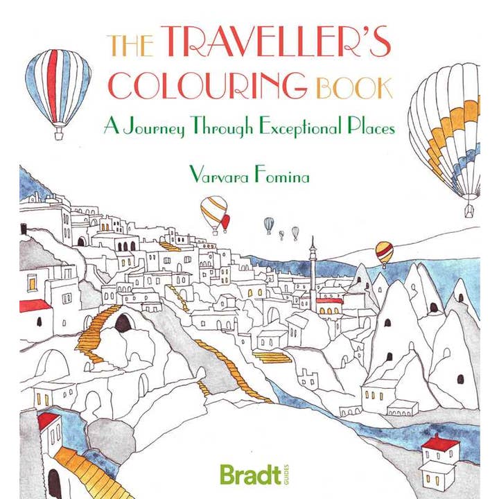 Traveller's Colouring Book by Varvara Fomina for wholesale by Simon & Schuster