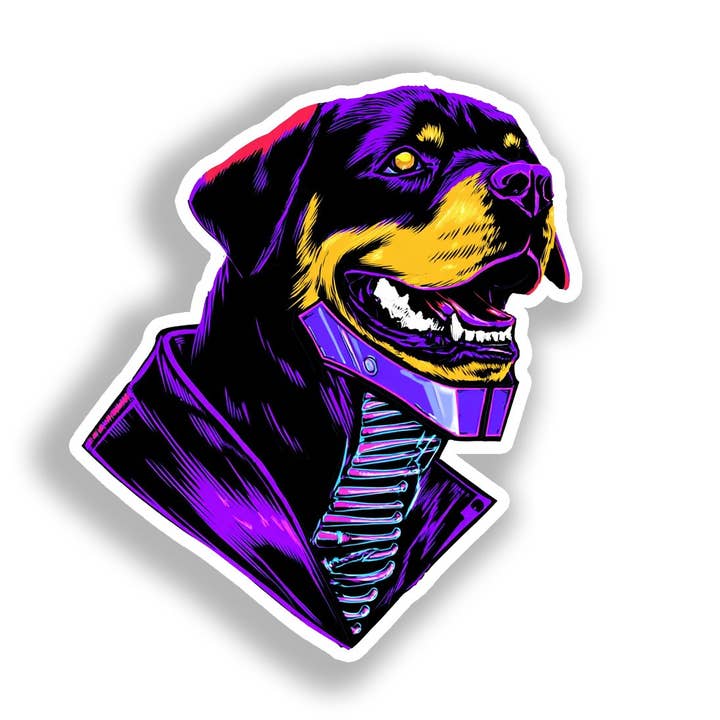 Rottweiler Hund Klistermærke # A017981 for engroshandel hos Yoonek Graphics