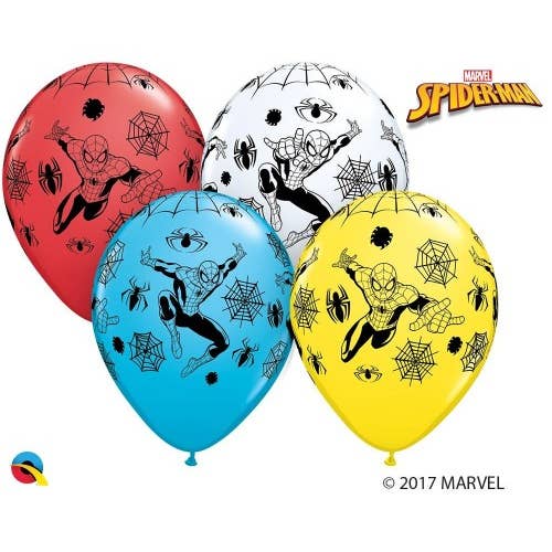 Mis Globos - Wholesale Balloon - PACK OF 25 LATEX SPIDER-MAN BALLOONS