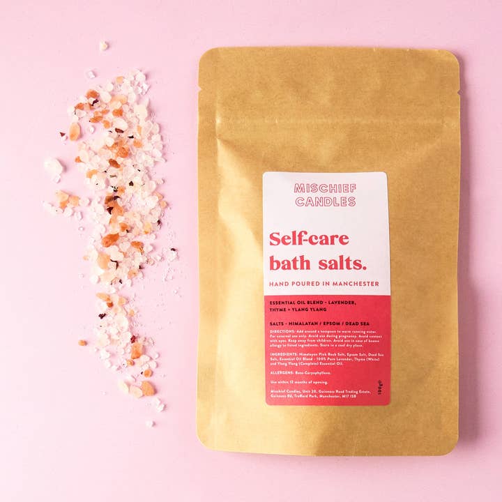 Mischief Hand Poured Bath Salts for wholesale by Mischief Candles