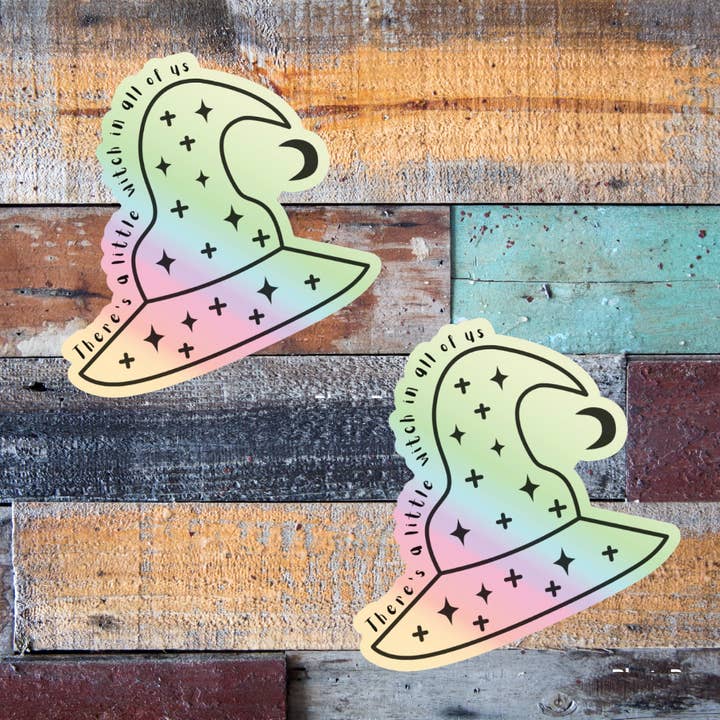 Little Witch Sticker for wholesale by Radiant Ginger Designs