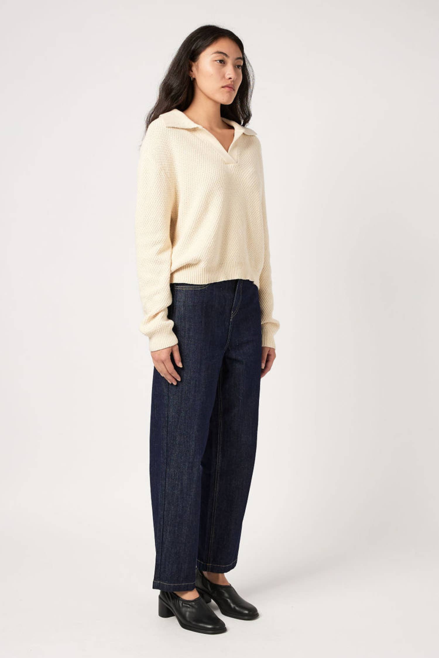 MOD REF - Wholesale Knit Sweater - Women's - The Archie Sweater | Polo Collared Knit Sweater35