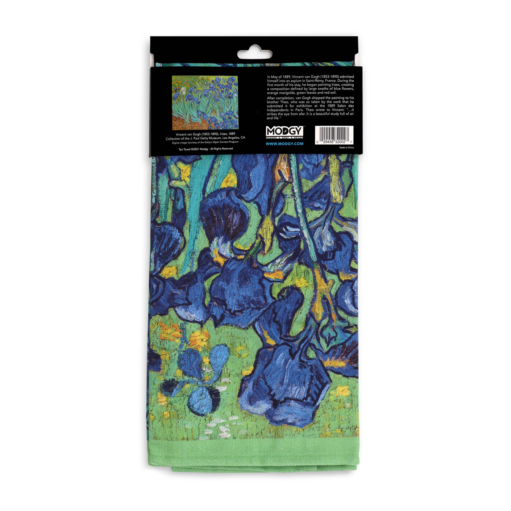 Modgy - Wholesale Tea Towel - Modgy Cotton Tea Towel-Van Gogh Irises2
