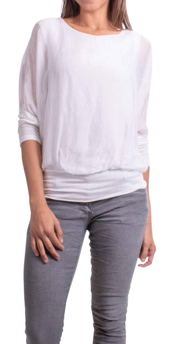 Gigi Moda - Wholesale Blouse - Women's - Sheer Batwing Blouse38