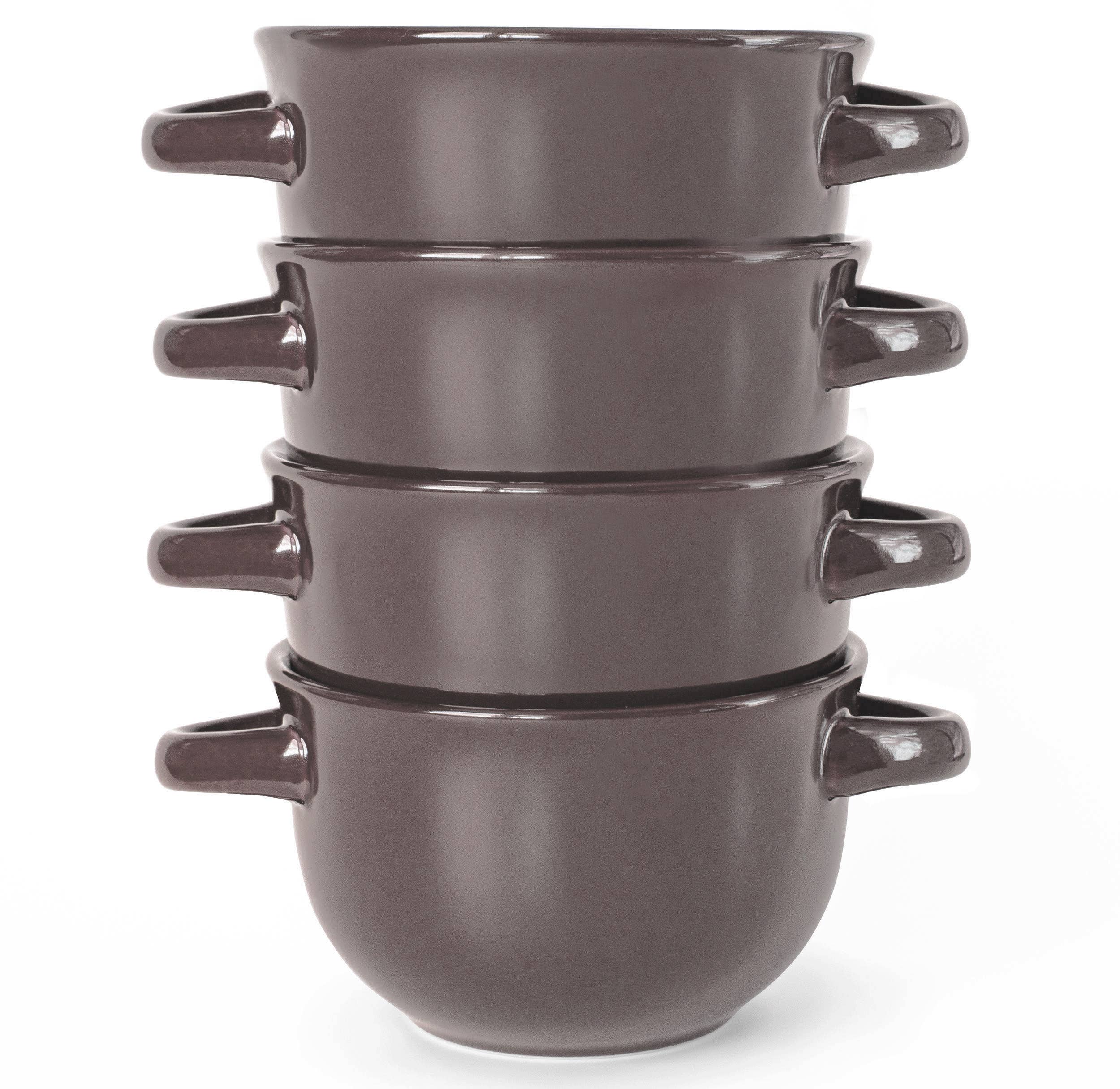 Kook - Wholesale Serve Bowl - Kook Ceramic Soup Crocks, 18 oz, Set of 415