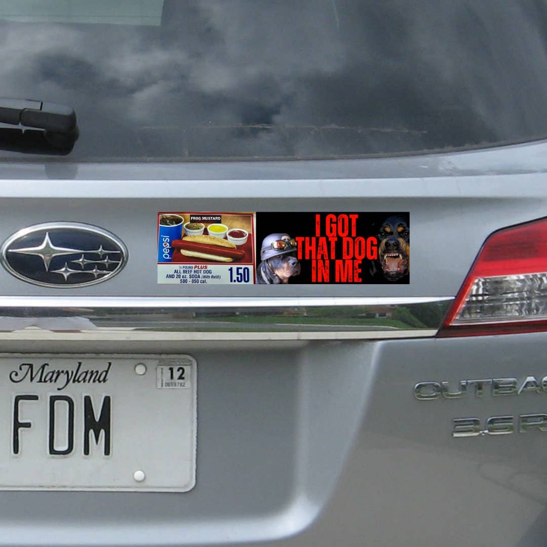 Frog Mustard Stickers - Wholesale Sticker - I Got That Dog In Me2