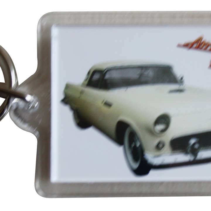 Witherden's Workshop – wholesale Keychain – Unisex – Ford Thunderbird (American Graffiti)- Keyring 50 x35mm image