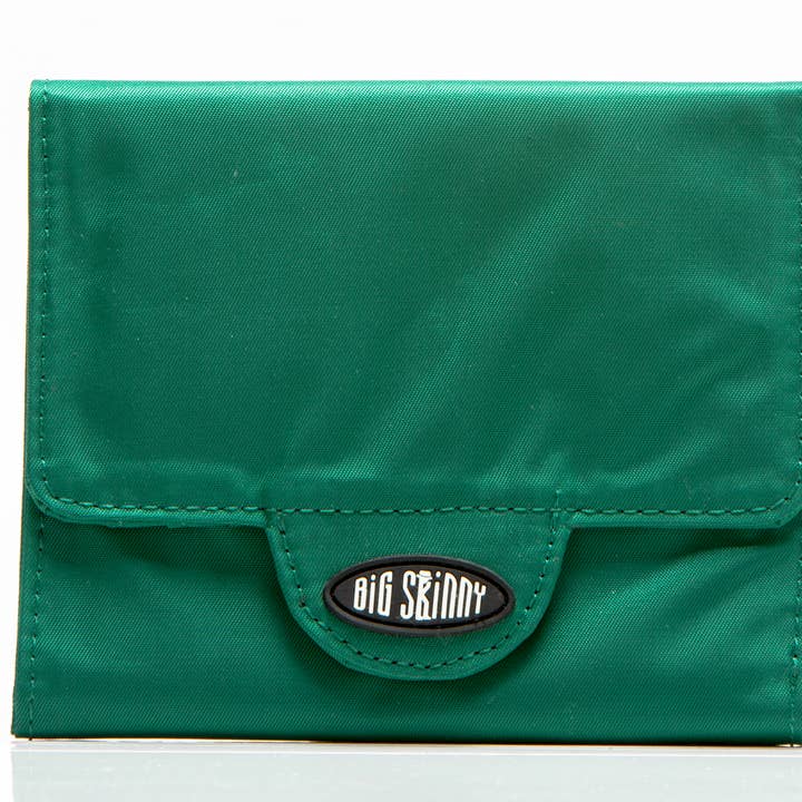 Trixie Trifold Clutch Portafoglio - Verde Verdeggiante per la vendita all'ingrosso da parte di Big Skinny Wallets