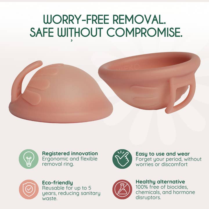 FEMIEKO GROUP SRL - Wholesale Menstrual Cup - Femi.Eko® Universal Menstrual Disc – Reusable, 50ml capacity10