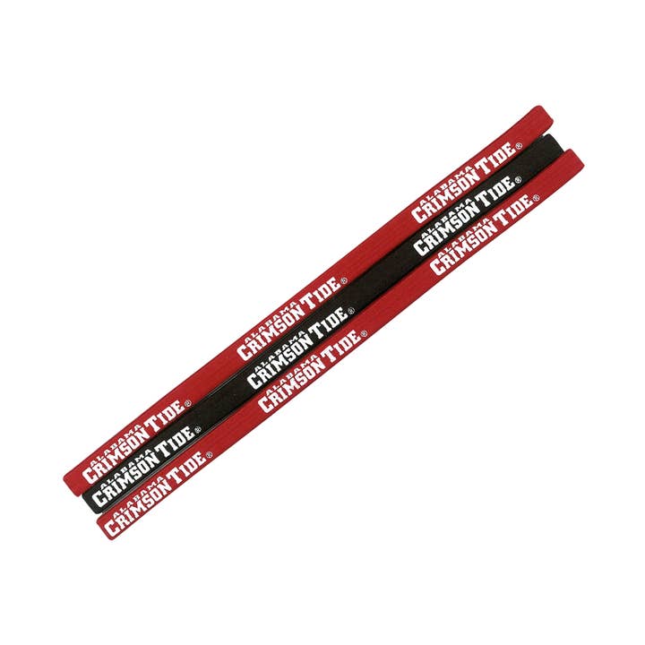 NCAA Alabama Crimson Tide 3-Pack Elastic Headband Set for wholesale by Little Earth Productions