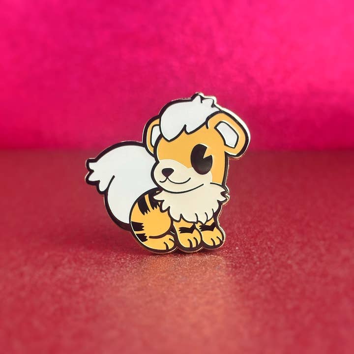 Growlithe Pokemon Enamel Pin for wholesale by Bulbalana