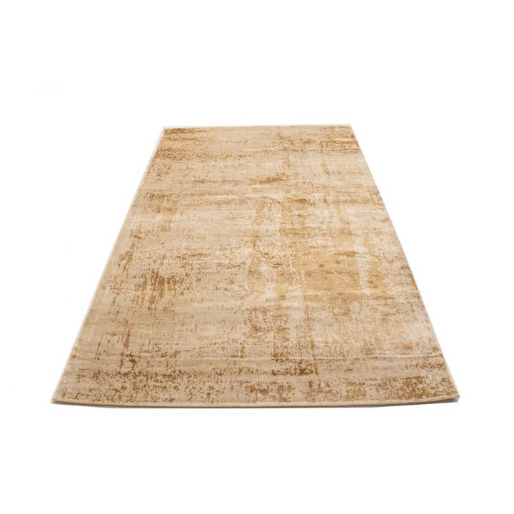 Beige Brown 5X8 Modern Abstract Distressed Rug for wholesale by Magic Rugs Inc.