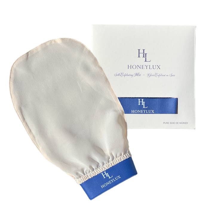 Turkish Silk Exfoliating Mitt - Body & Face for wholesale by HoneyLux