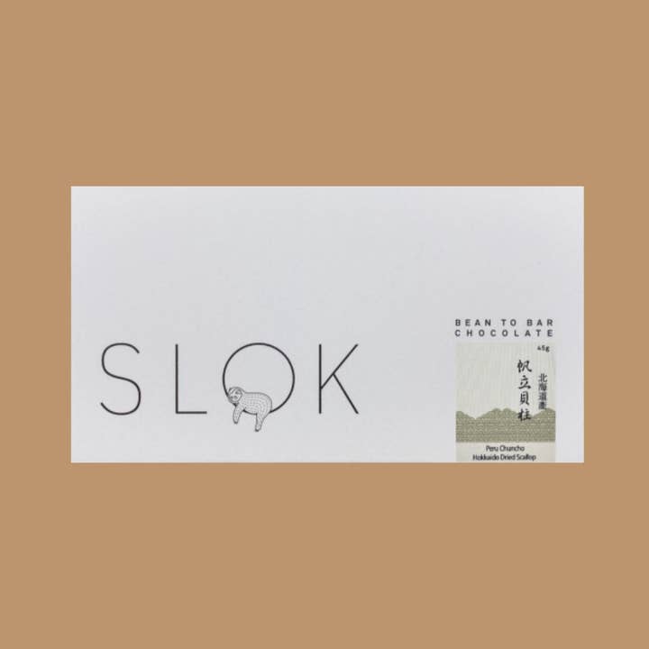SLOK - Peru Chuncho with Hokkaido Dried Scallop for wholesale by Hello Chocolate
