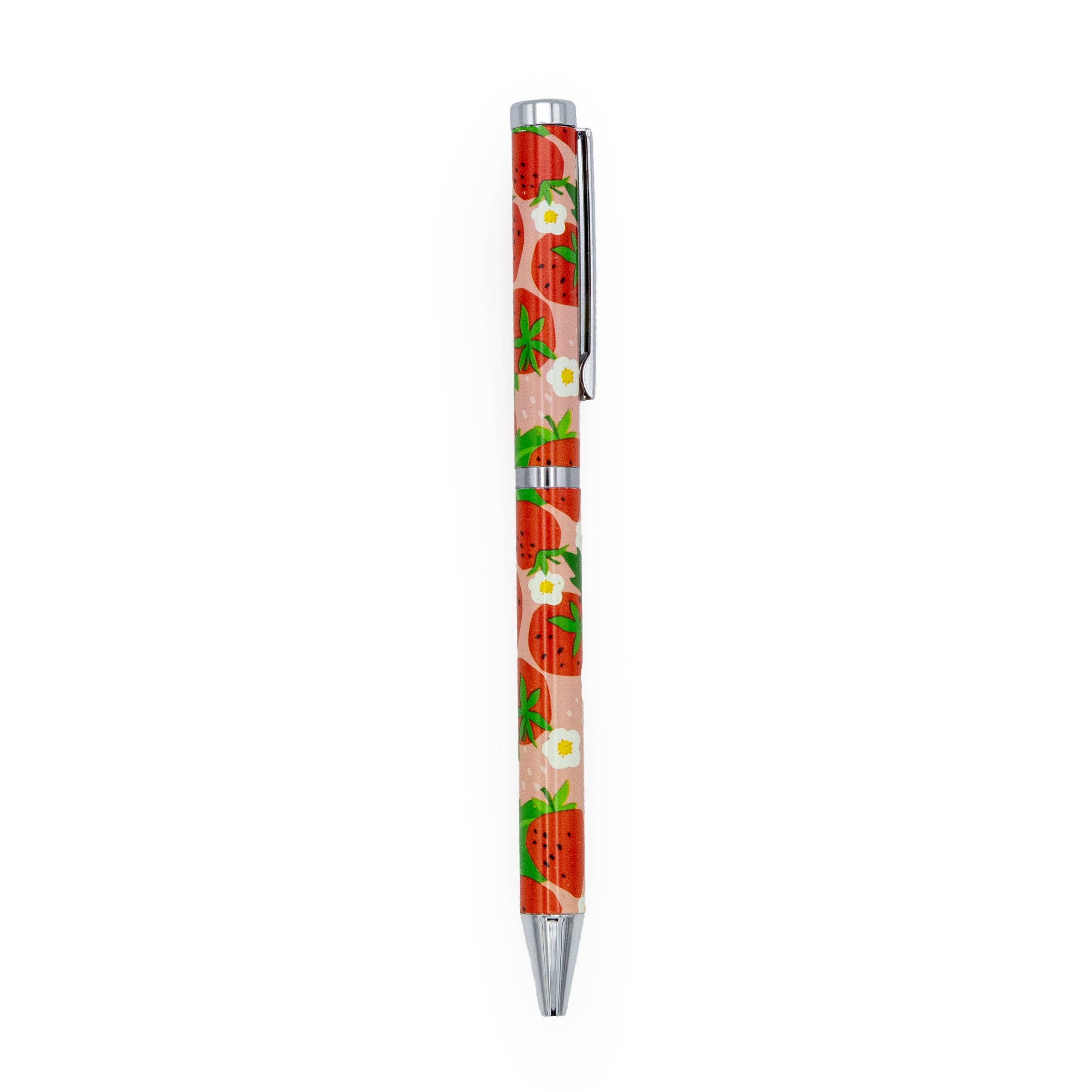 Robert Frederick Ltd - Wholesale Pen - Strawberries Ballpoint Pen in Gift Box – Twist Action – Black Ink – Fruit Design Stationery Gift2