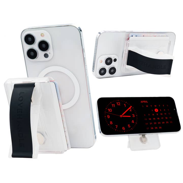 LoveHandle PRO Wallet for MagSafe- Black on Clear for wholesale by LoveHandle