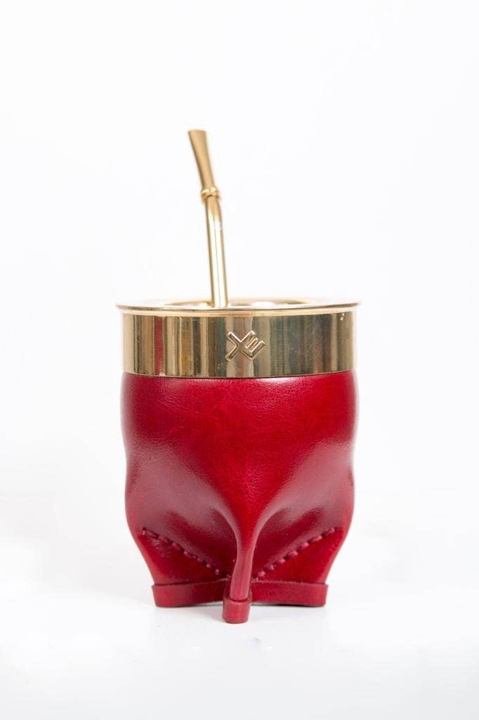 XE EquisMate - Wholesale Tea Set - Yerba Mate Set - Gourd + Thermos + Straw - EquisMate Gold2