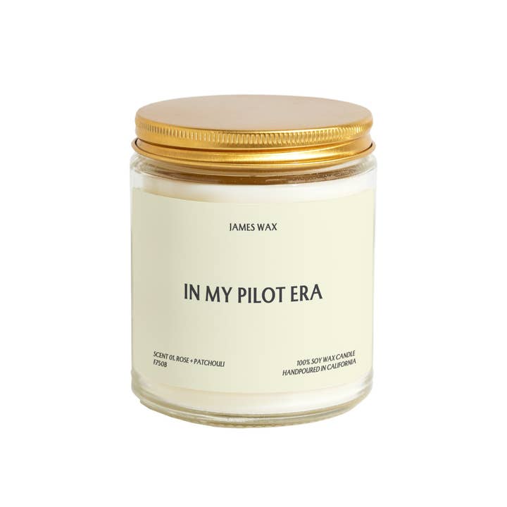 James Wax - Wholesale Jar/Filled Candle - Pilot Gift In My Pilot Era Candle Aviation Professional Gift Airline Pilot Pilot F750B