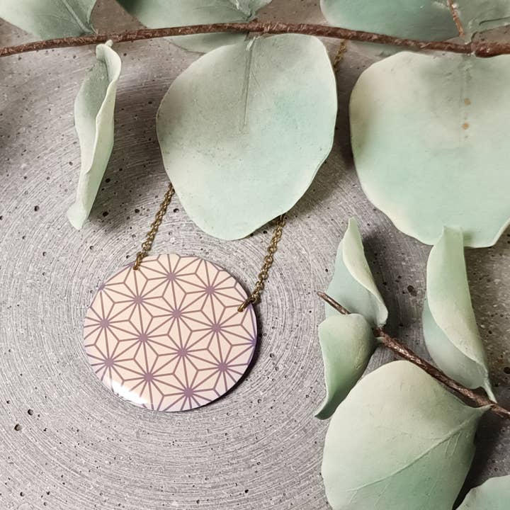 Collana reversibile Valençay — motivo grafico 1037 per la vendita all'ingrosso da parte di une Hirondelle sous le Tilleul