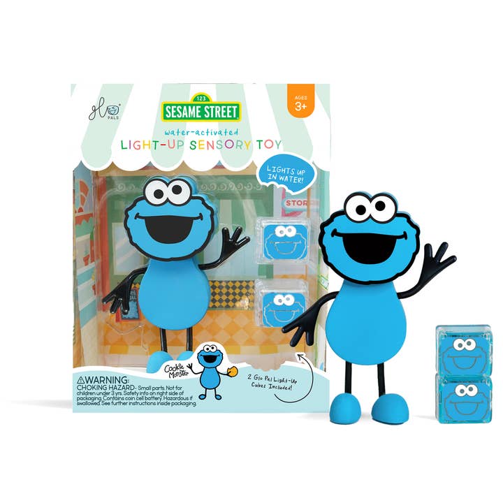 Cookie Monster - Sesame Street Character for wholesale by Glo Pals
