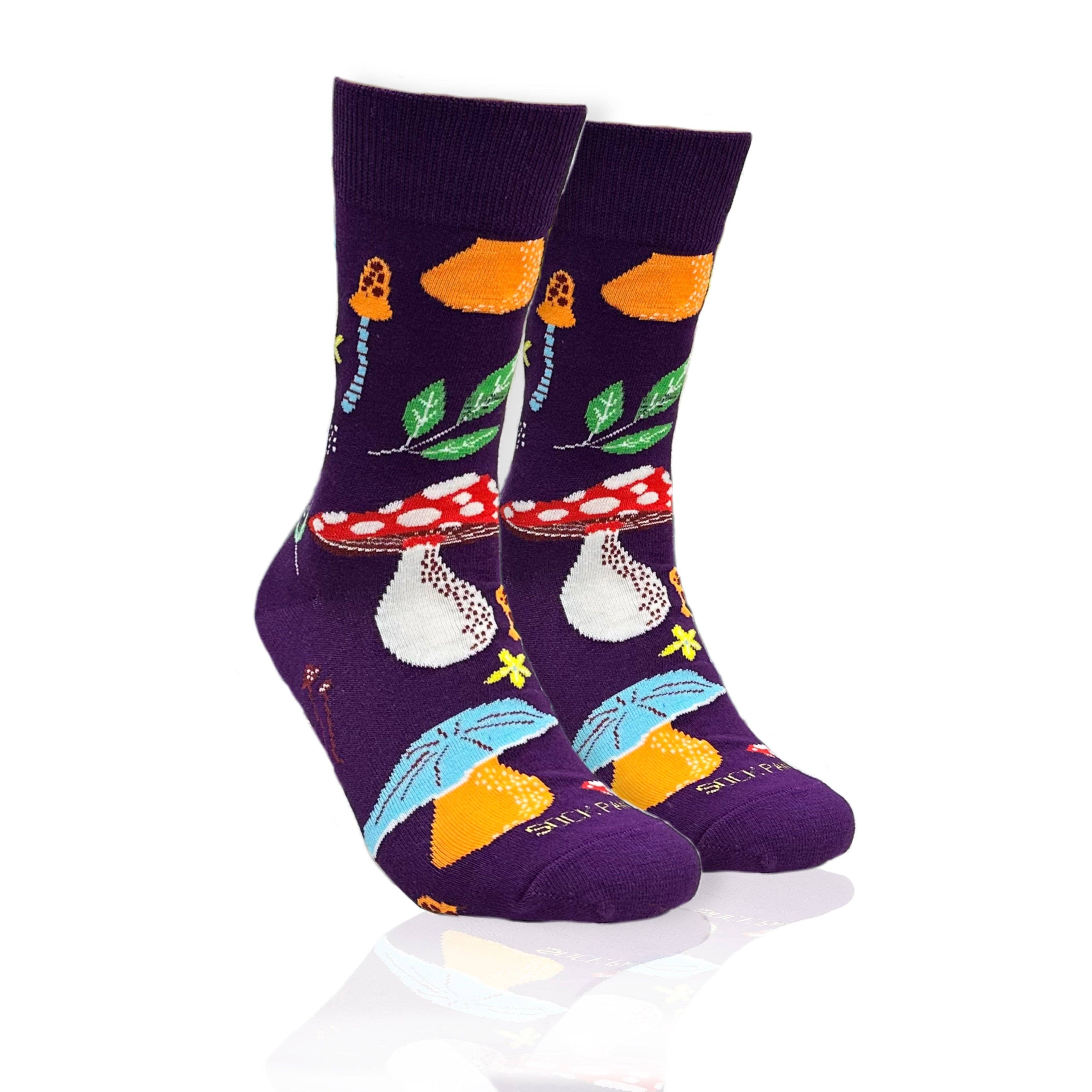 Sock Panda - Wholesale Socks - Women's - Mushroom Pattern Socks from the Sock Panda (Adult Medium - Women's Shoe Sizes 5-10)3