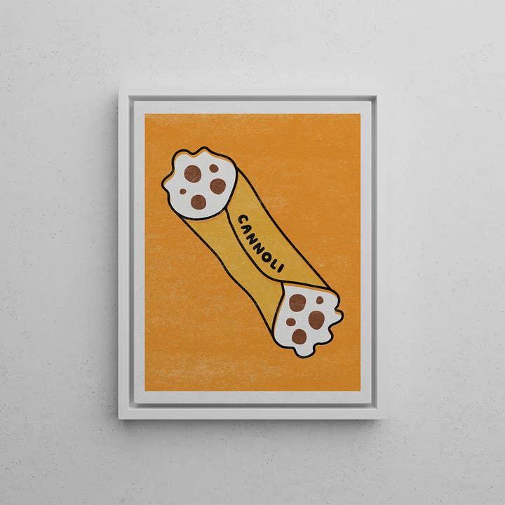 Cannoli Digital Print for wholesale by Small Screen Studios