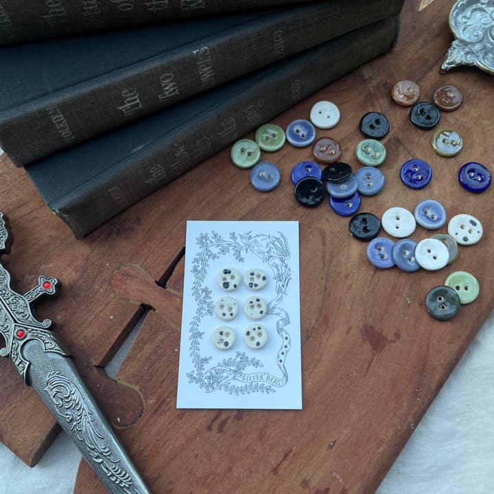 Silver Beast Studio - Wholesale Sewing Button/Snap - 13mm Mini Buttons (Set of 6)