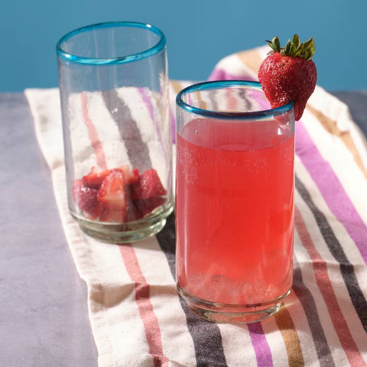 Aqua Rim Stacking Large Drinking Glass, Drinkware, Glassware for wholesale by Sobremesa