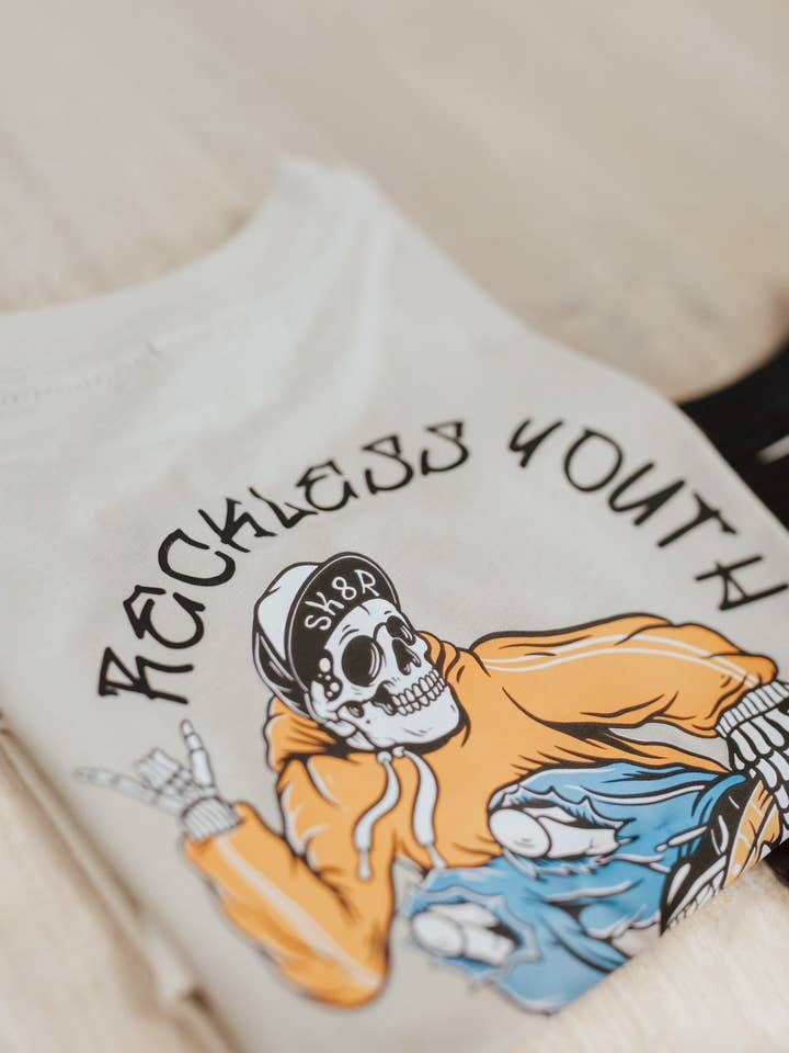 Reckless Youth (anverso y reverso) para venta al por mayor de LJkids.Co
