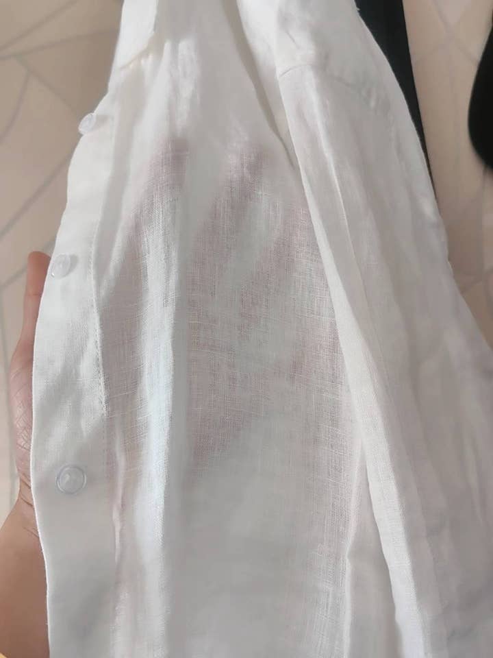 HIDDENBRAND - Wholesale Button Down Shirt - Women's - cotton linen blend button down shirt32