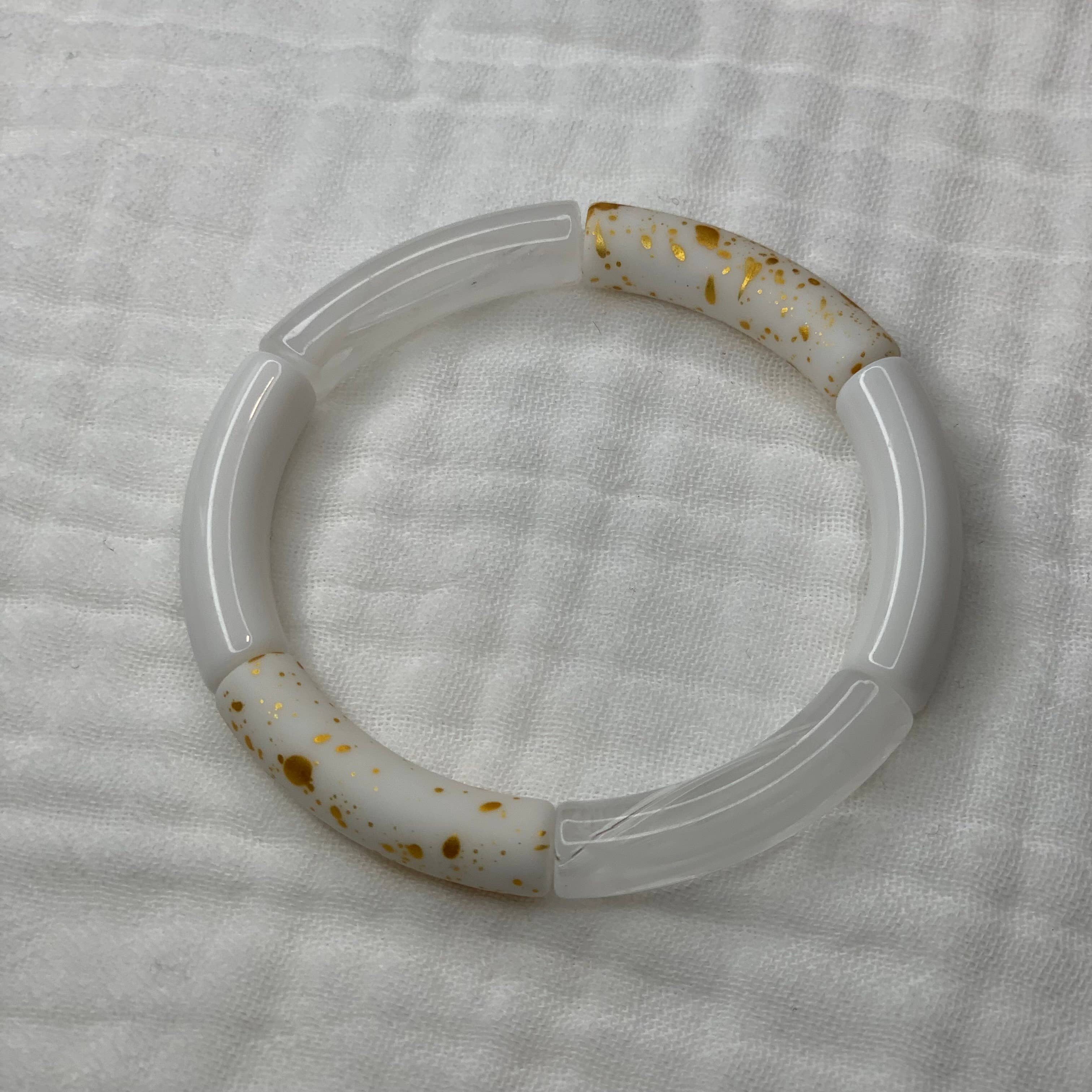 Manacreations – wholesale Pärlarmband – Elastiska bangles i vita toner8