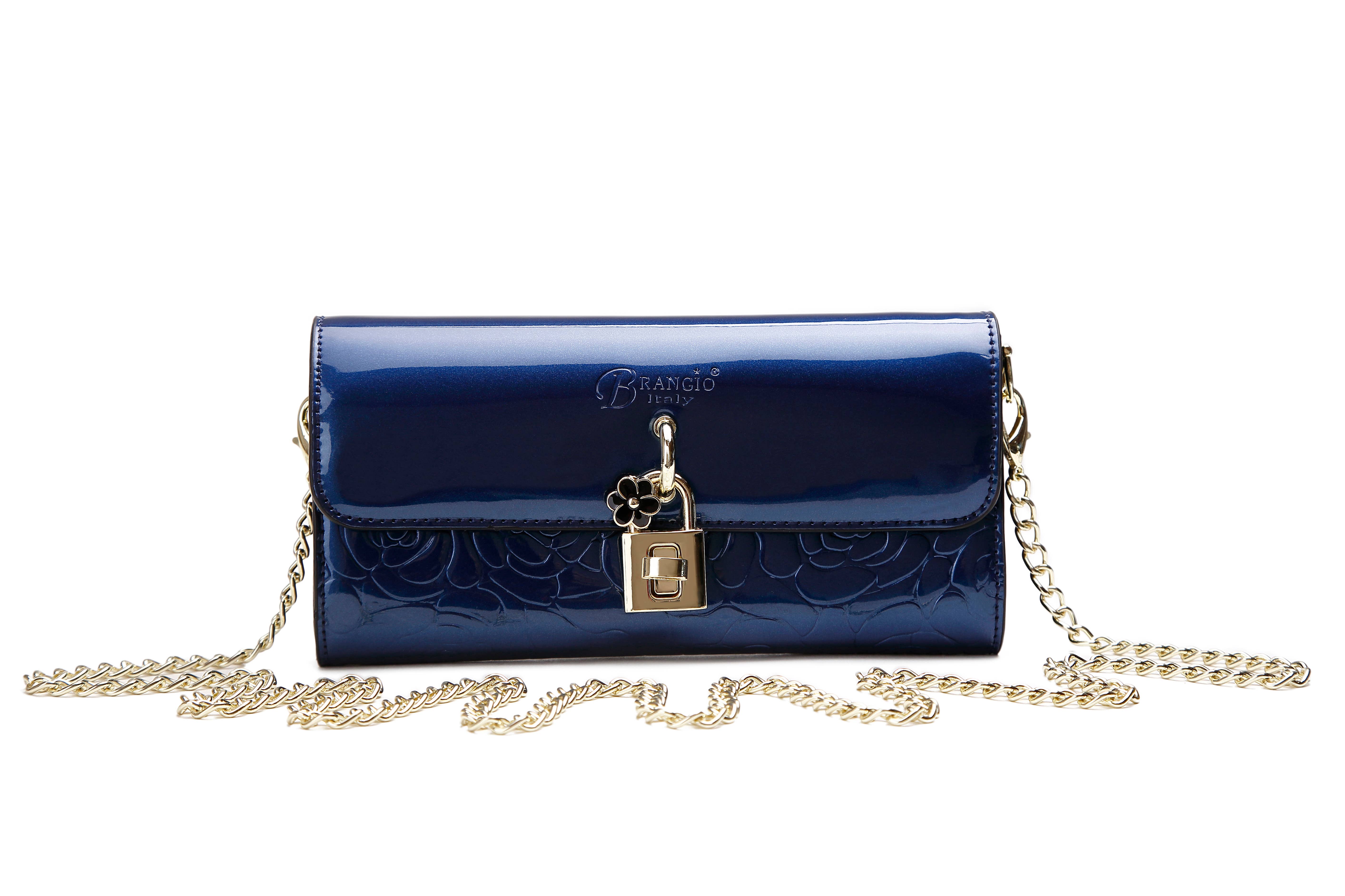 Brangio (Italy) Company Inc. - Vendita all'ingrosso Pochette - Donna - Brangio Italy Elegante Pochette e Portafoglio in Pelle Verniciata5