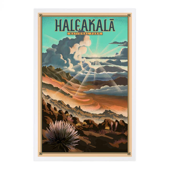 PREMIUM POSTCARDS Haleakala National Park, Lithograph for wholesale by Lantern Press