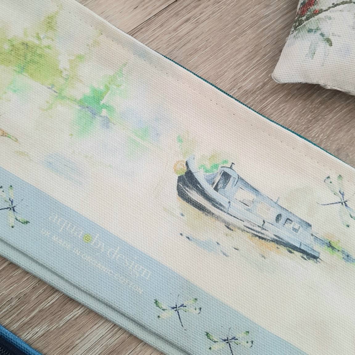 Aqua by Design - Wholesale Makeup/Cosmetic Bag - Cosmetic Bag, Canal Boats & English Countryside design1