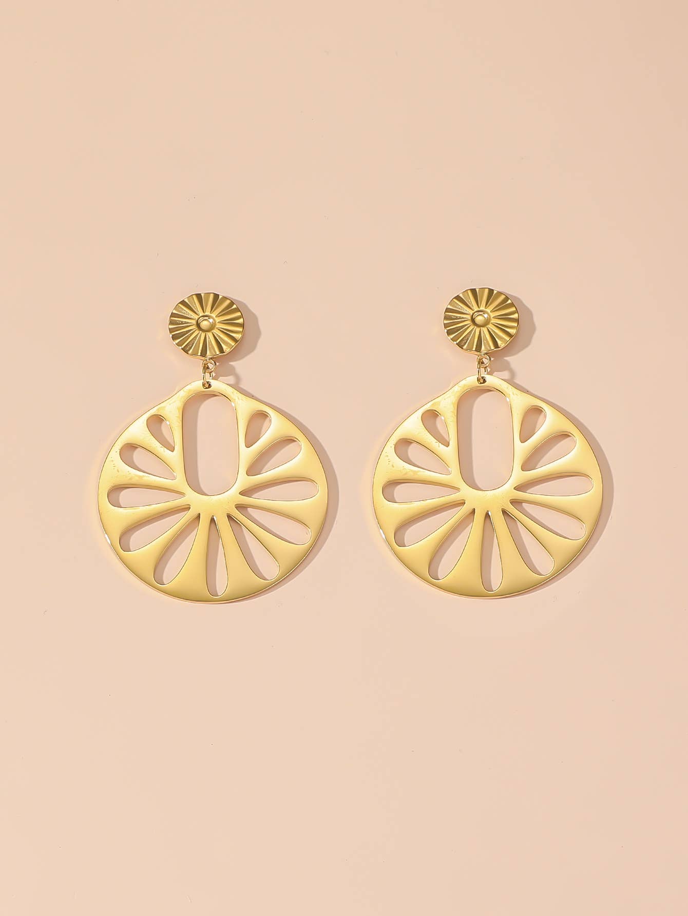 Blossom bijoux - Wholesale Dangle Earrings - 24BOA106 Stainless Steel Stud Earrings1