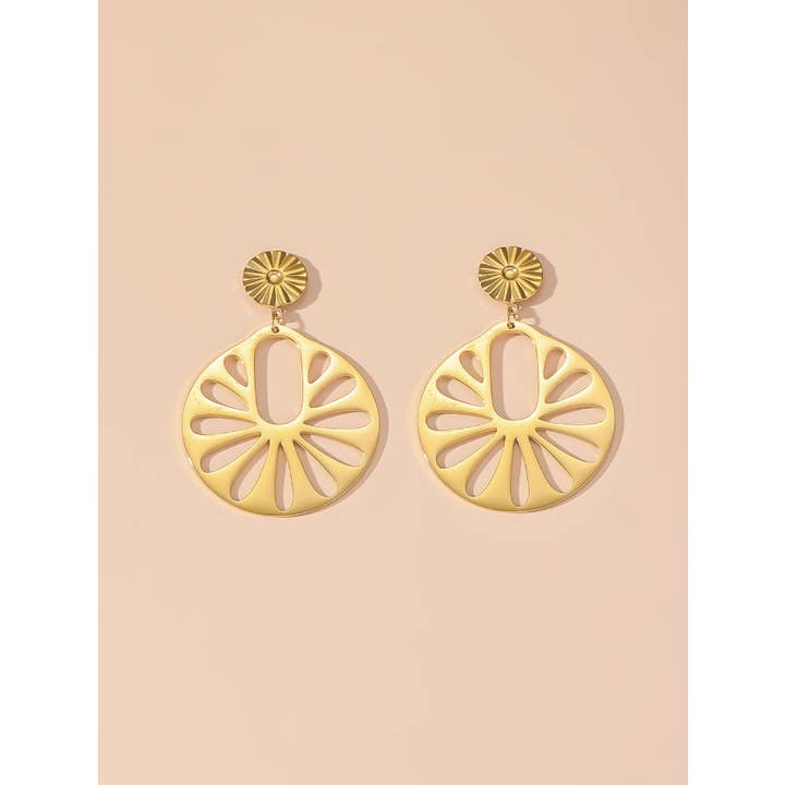 Blossom bijoux - Wholesale Dangle Earrings - 24BOA106 Stainless Steel Stud Earrings1