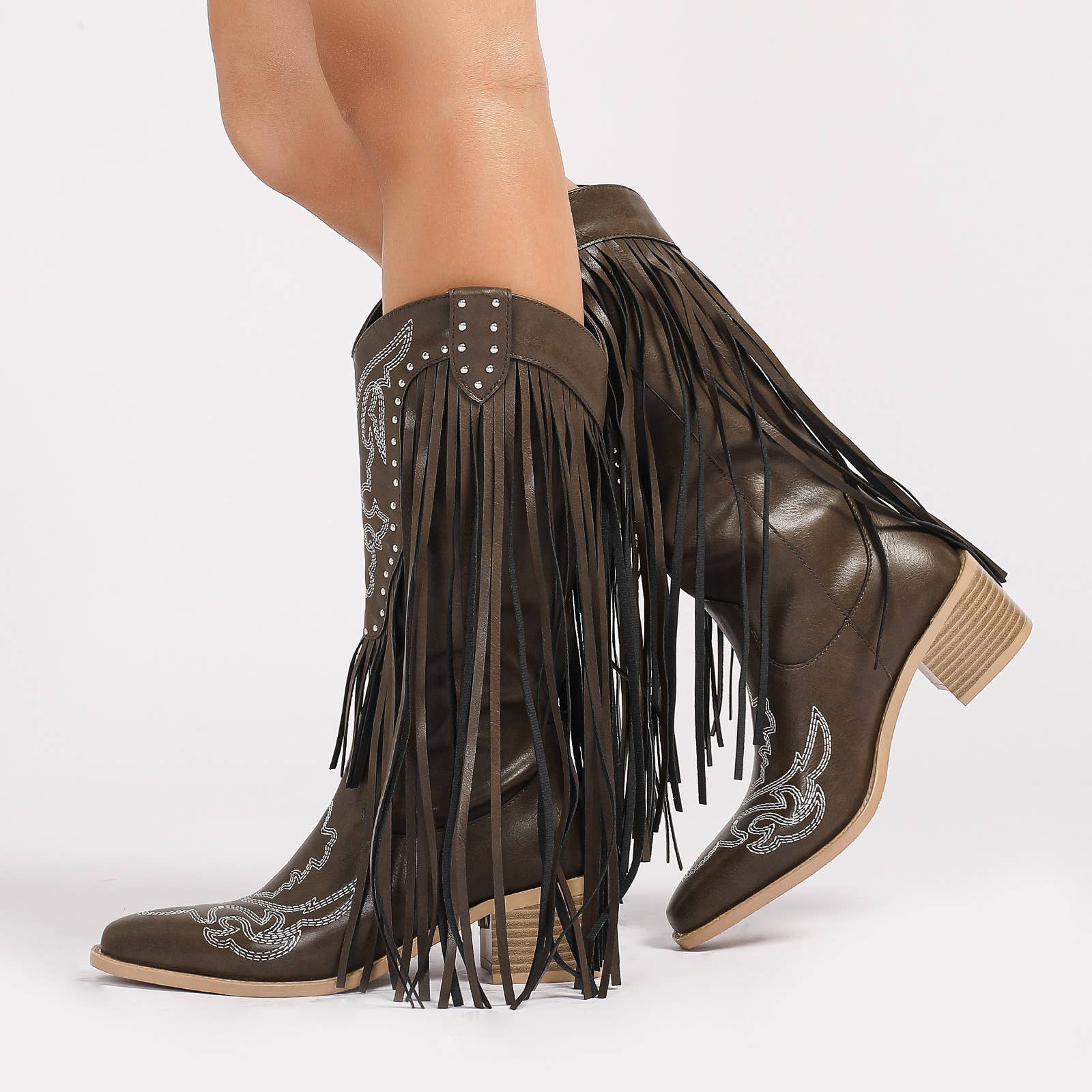 U R My Sunshine - Wholesale Cowboy Boots - Women's - 25153 Women Fringe Cowboy Boots Western Tassel Mid Calf5